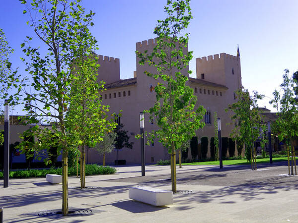 Construccion jardin en el entorno del Castillo-Palacio